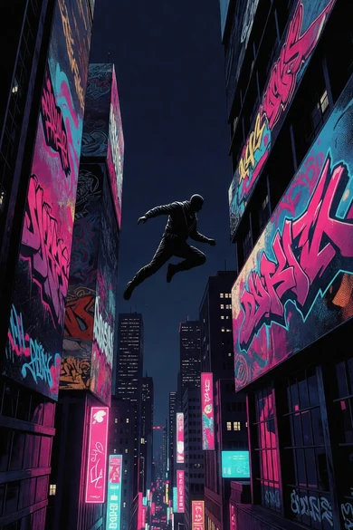 Ilustração gerada por IA inspirada no filme Homem-Aranha: No Universo Aranha